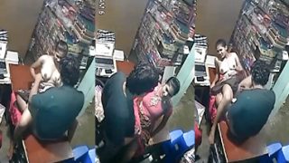 Viral Tamil Girl Affair With Shop Owner Fucking CCTV Porn