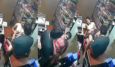 Viral Tamil Girl Affair With Shop Owner Fucking CCTV Porn