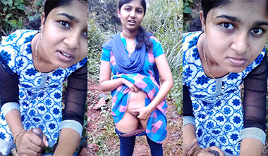 Desi Tamil Teen Girl Outdoor – Rubbing Pussy With BF Porn